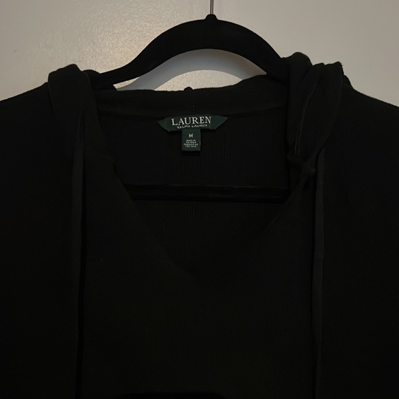 Ralph Lauren Black Jersey Hoodie - Picture 2 of 3